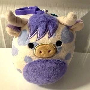 🐮NWT HTF 3.5” Conway, the Cow, Clip, Original Squishmallow🐮